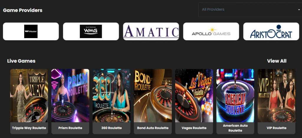 Betz Casino slot games on mobile